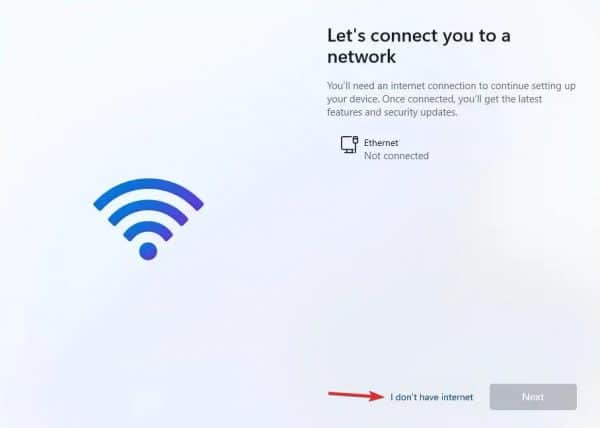 How to Bypass Internet Connection to Install Windows 11