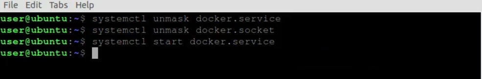 Clean a 'Failed Docker Pull' and Start Docker Service