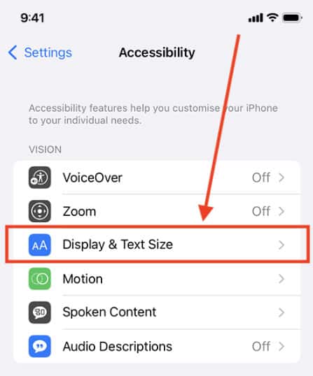 6 Ways to Change and Customize Fonts Size  Style on iOS 16 - 43