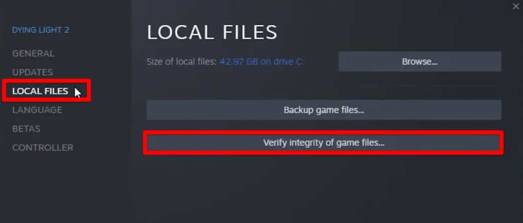Verifty Integrity Of Game Files