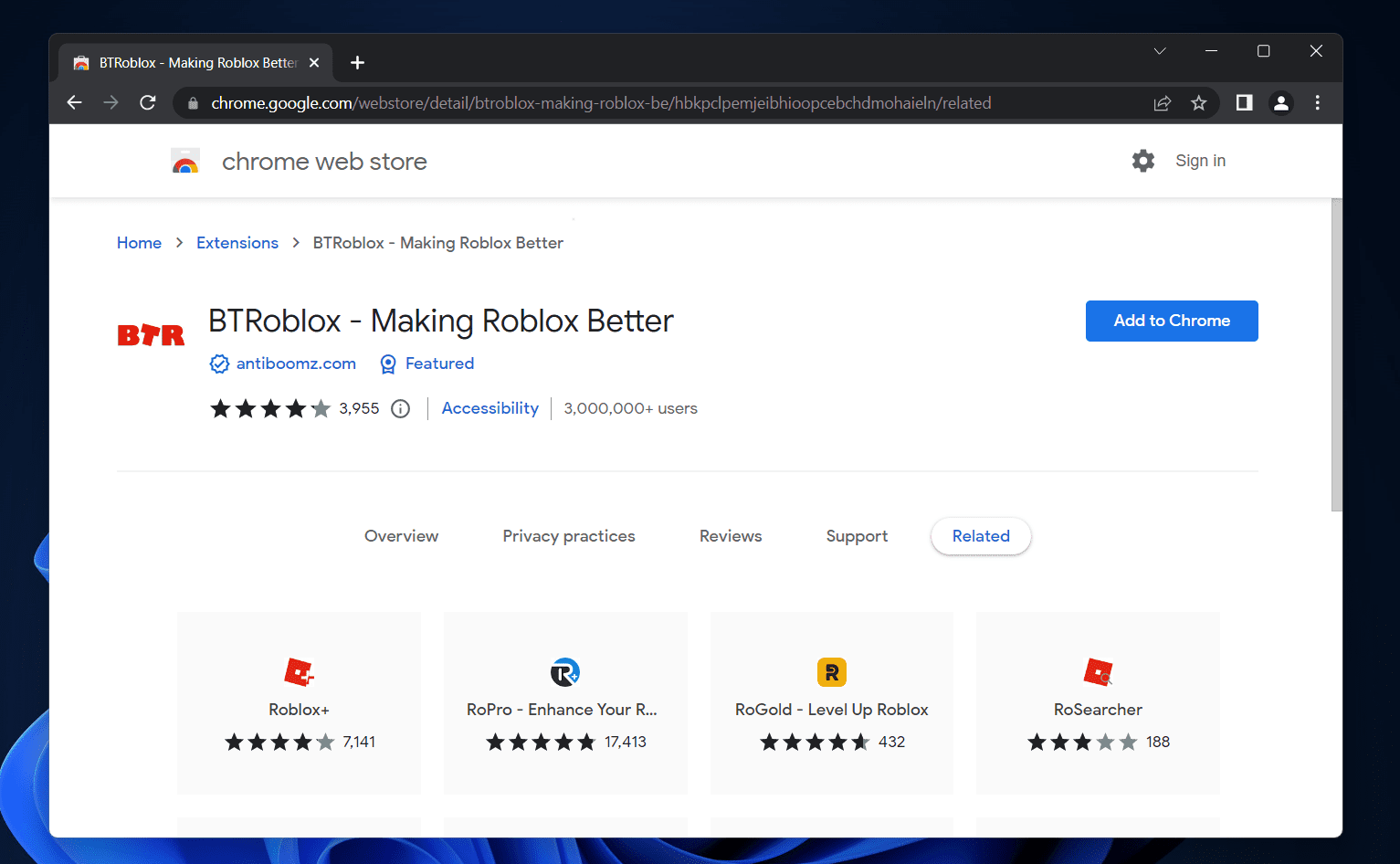 BTRoblox Making Roblox Betterin Chrome with by