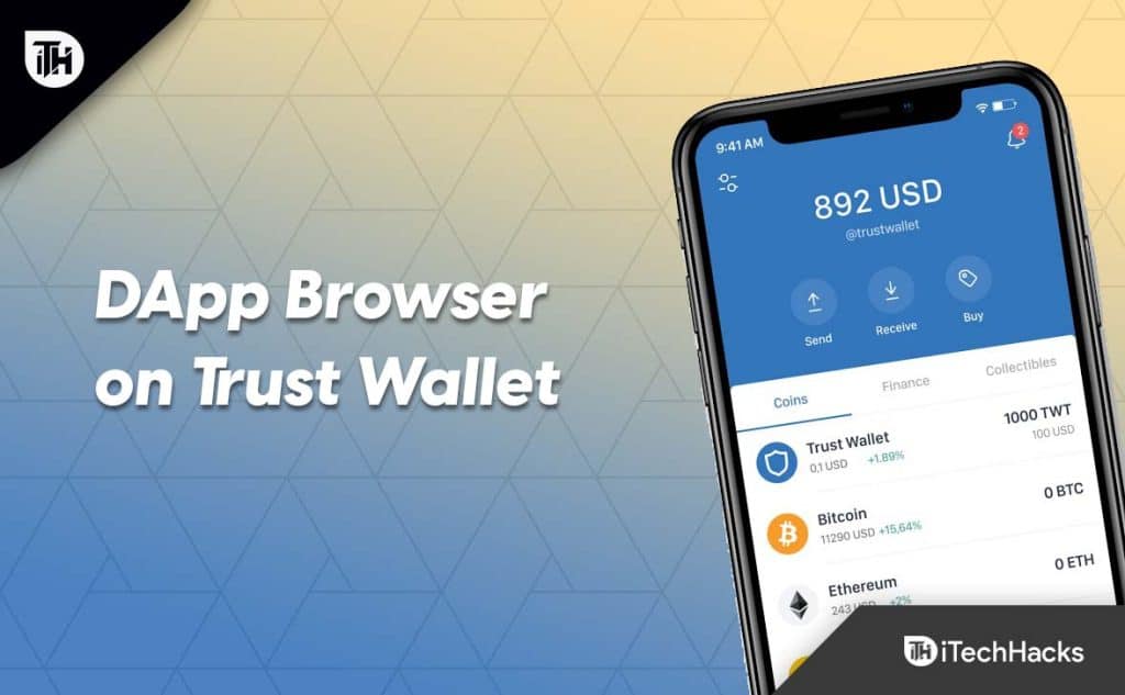 trust wallet dapp yok