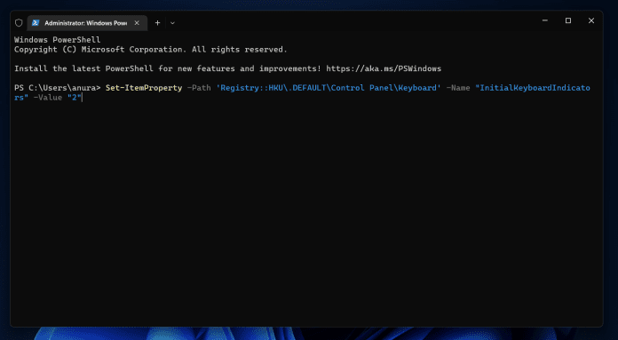How to Enable/Disable Numlock at Windows 10/11 Startup