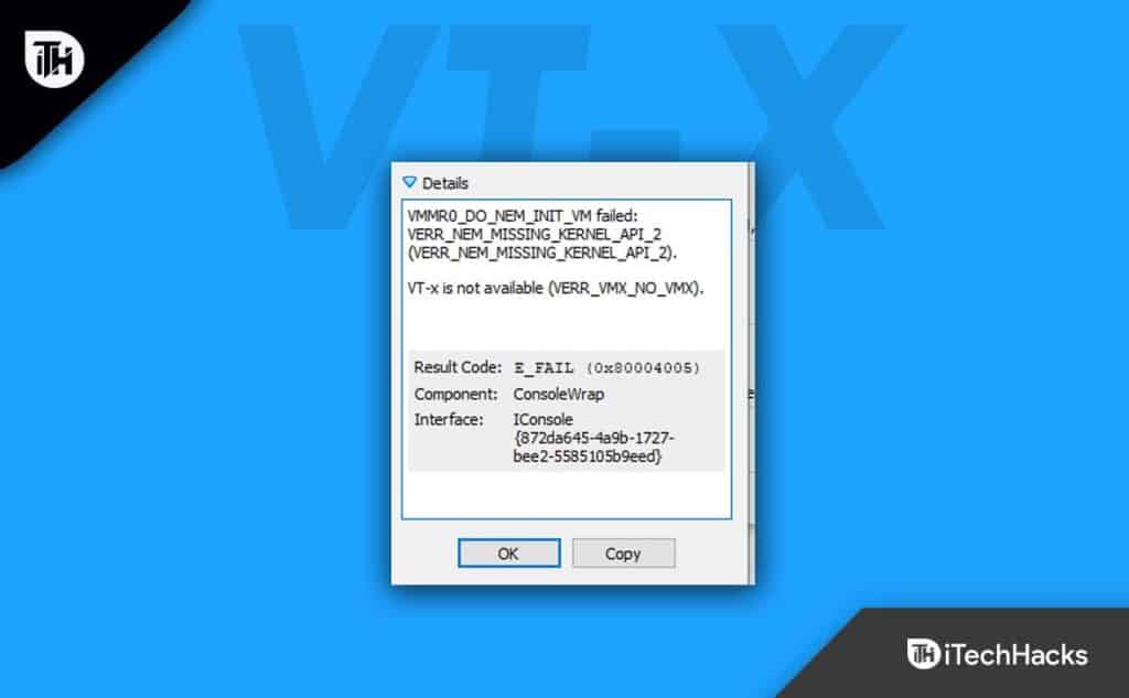 8 Ways to Fix VTX is Not Available (verr_vmx_no_vmx) in Virtual Machine