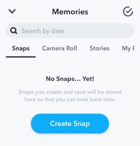 snapchat change my eyes only password