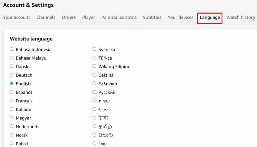 How to Change Language on Amazon App site in PC or Mobile