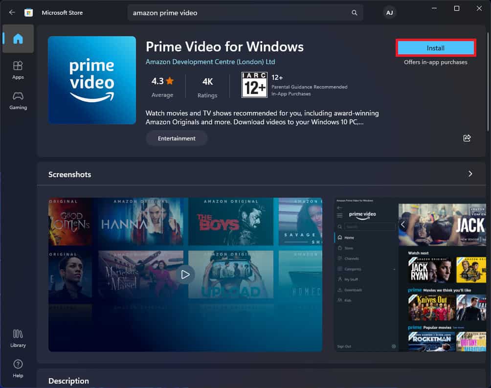 How to Download Amazon Prime Video on Windows 11
