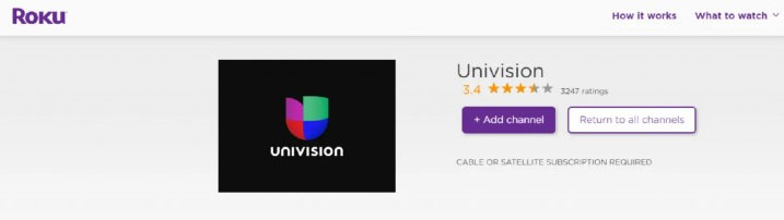 How to Activate Univision on Roku