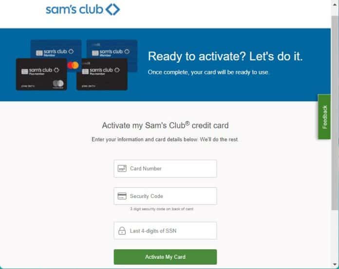 Activate Sam’s Club Credit Card via activate (2025)
