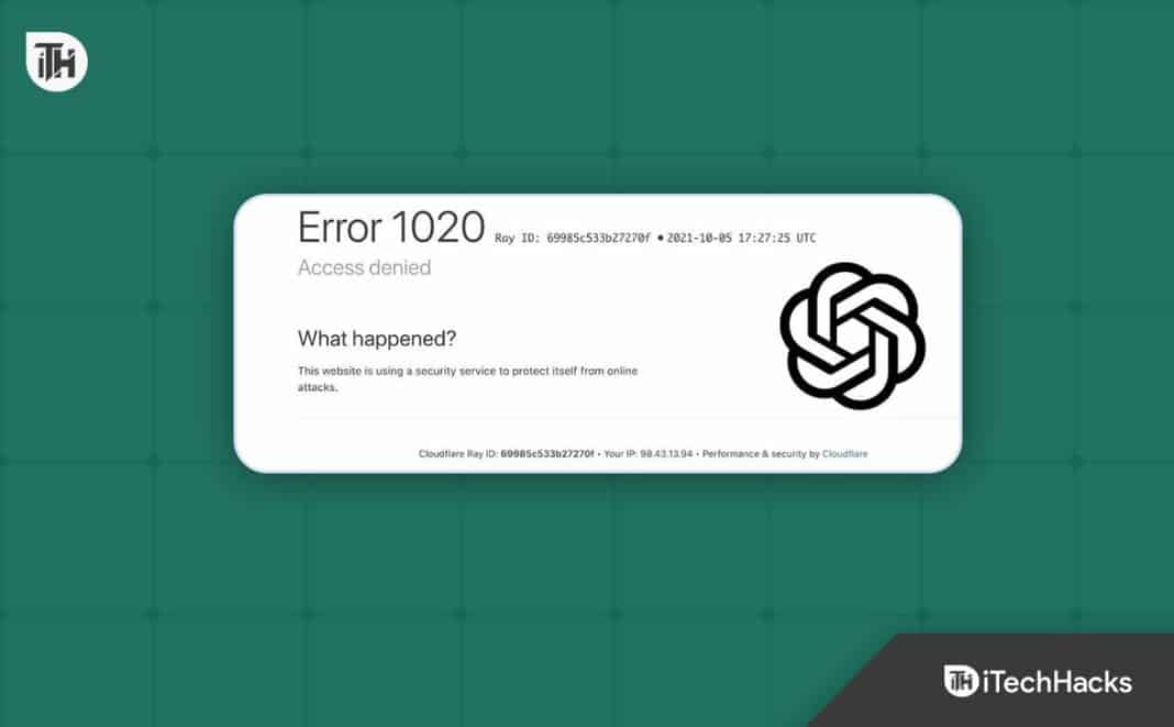 5 Ways To Fix ChatGPT 1020 Access Denied Error Code