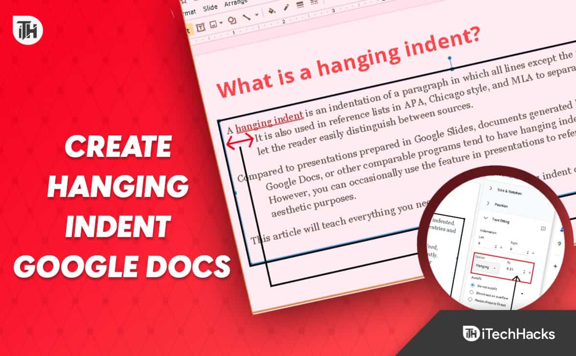 How to Create Hanging Indent on Google Docs