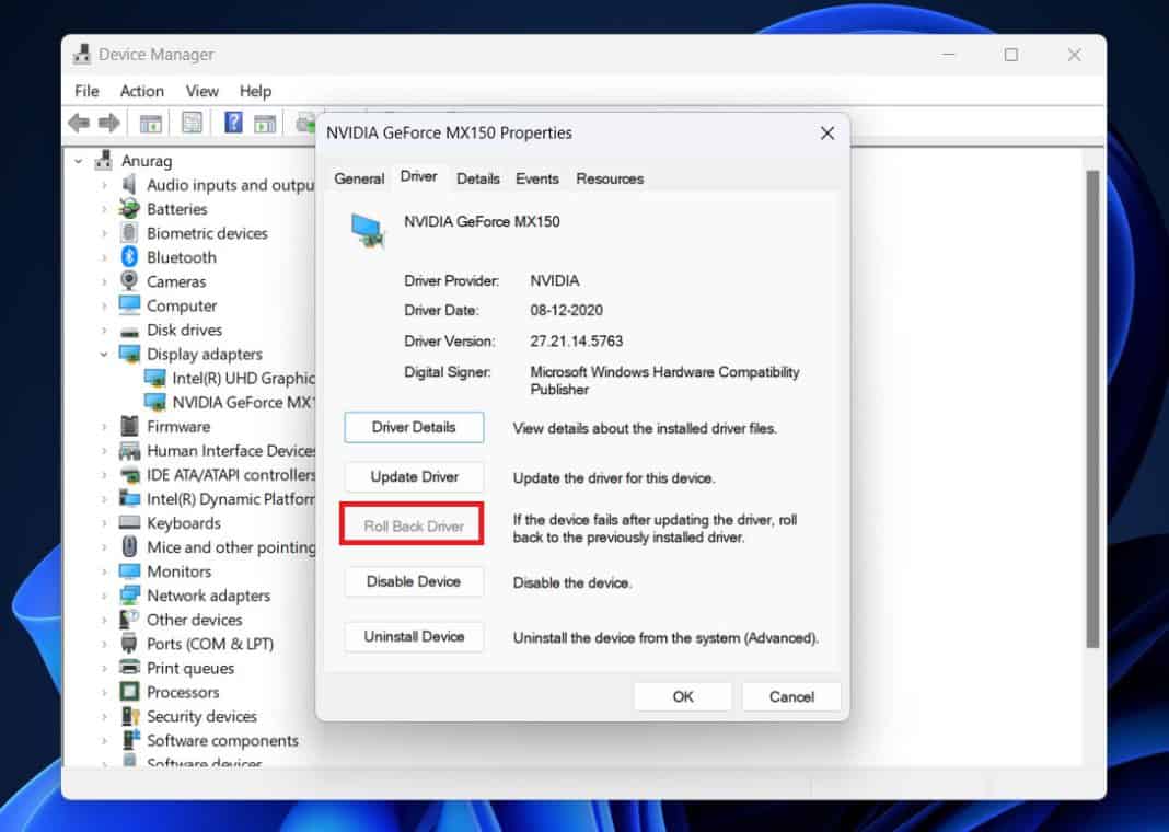 How To Roll Back NVIDIA Drivers On Windows 11 (Manually)