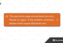 Fix “The Payments Page Encountered An Error Please Try Again” ChatGPT