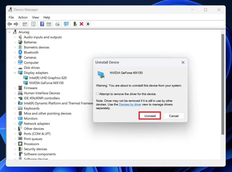 How To Roll Back NVIDIA Drivers On Windows 11 (Manually)