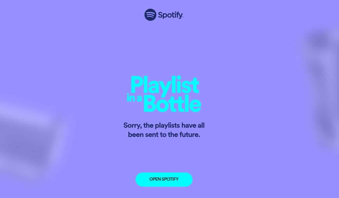 How to Get Spotify Time Capsule 2025 Spotify Playlist Bottle