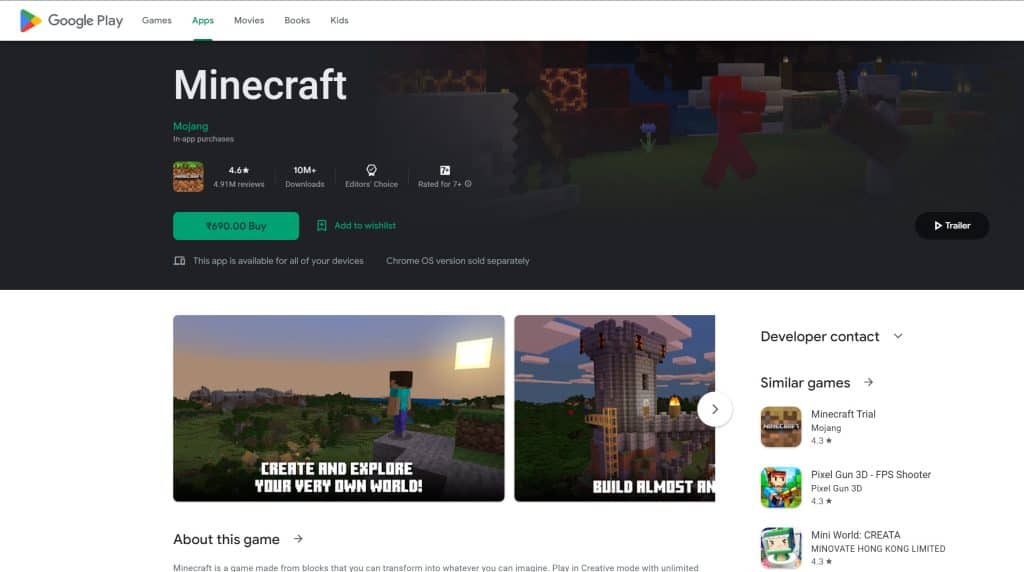 How To Install And Play Minecraft On Chromebook 2023   Minecraft 1024x572 