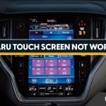 How to Fix Subaru Touch Screen Not Working