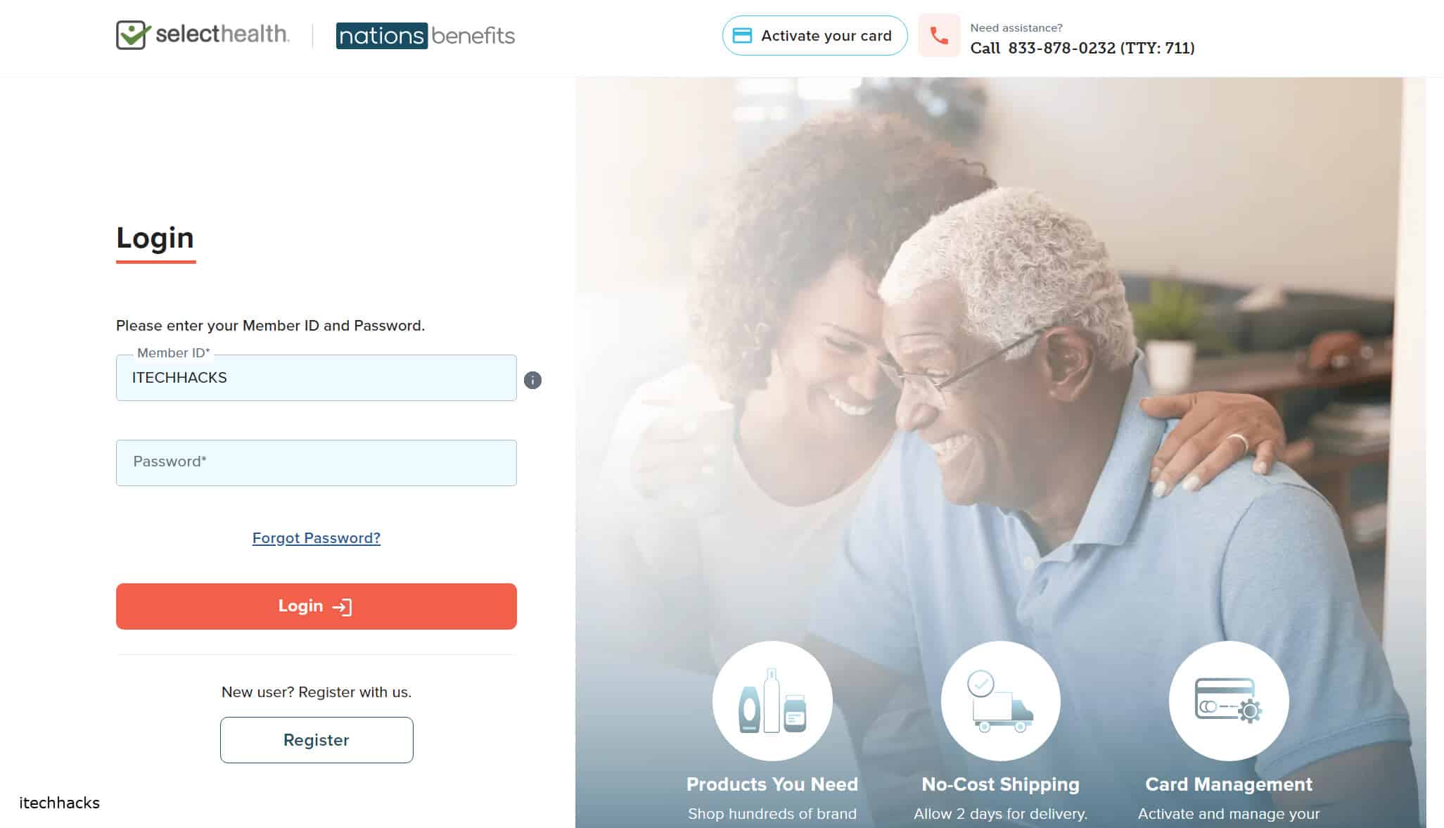 Activate Selecthealth Nationsbenefits com Card Login Online 2024