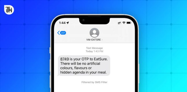autofill sms verification code iphone