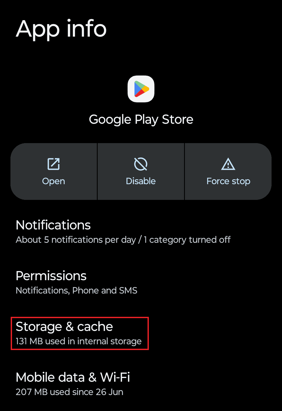 Storage & Cache