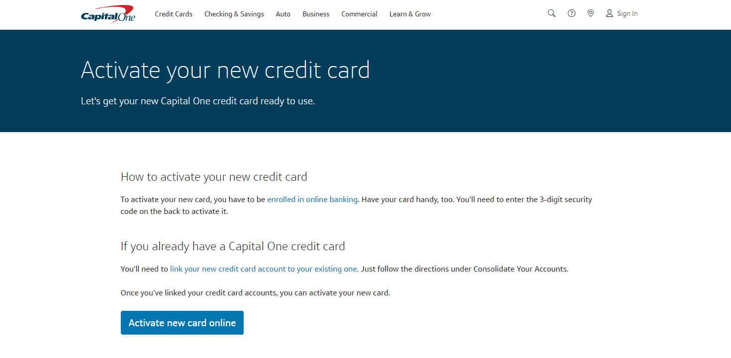 How to Activate Your Capital One Platinum Card Using www.capitalone.com/activate