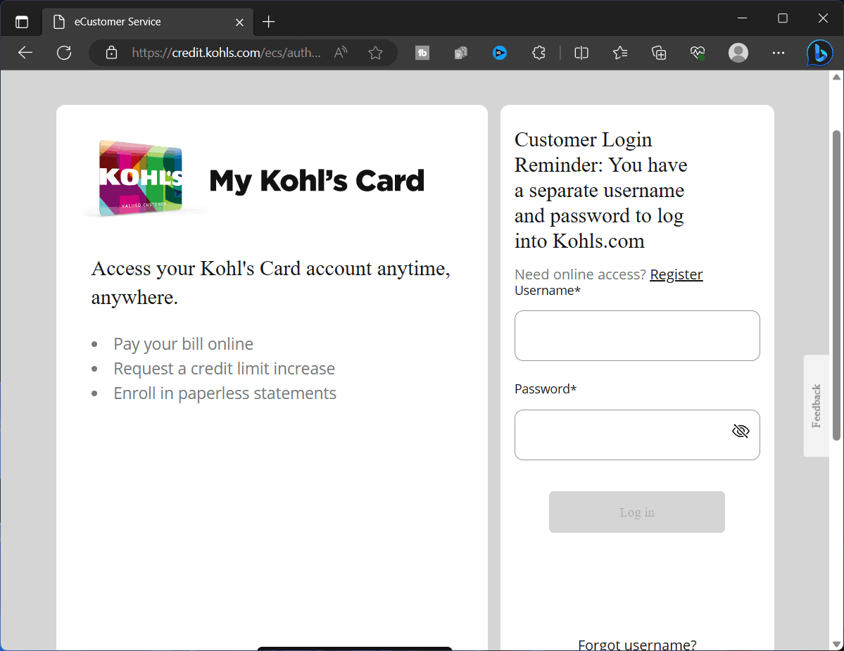 Kohl’s Credit Card Login | Make Kohl's Credit Card Payment 2023