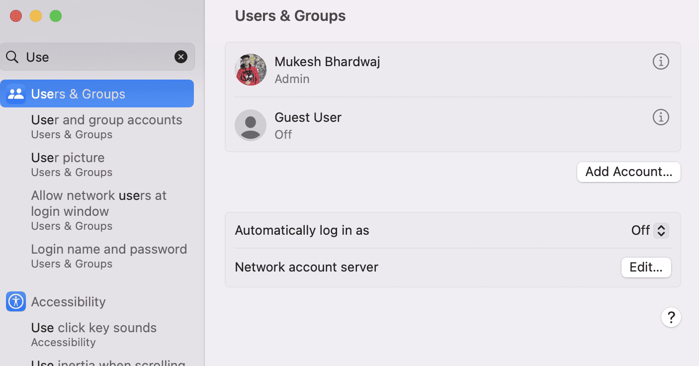 Users & Groups