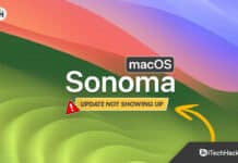 macOS Sonoma Update Not Showing Up