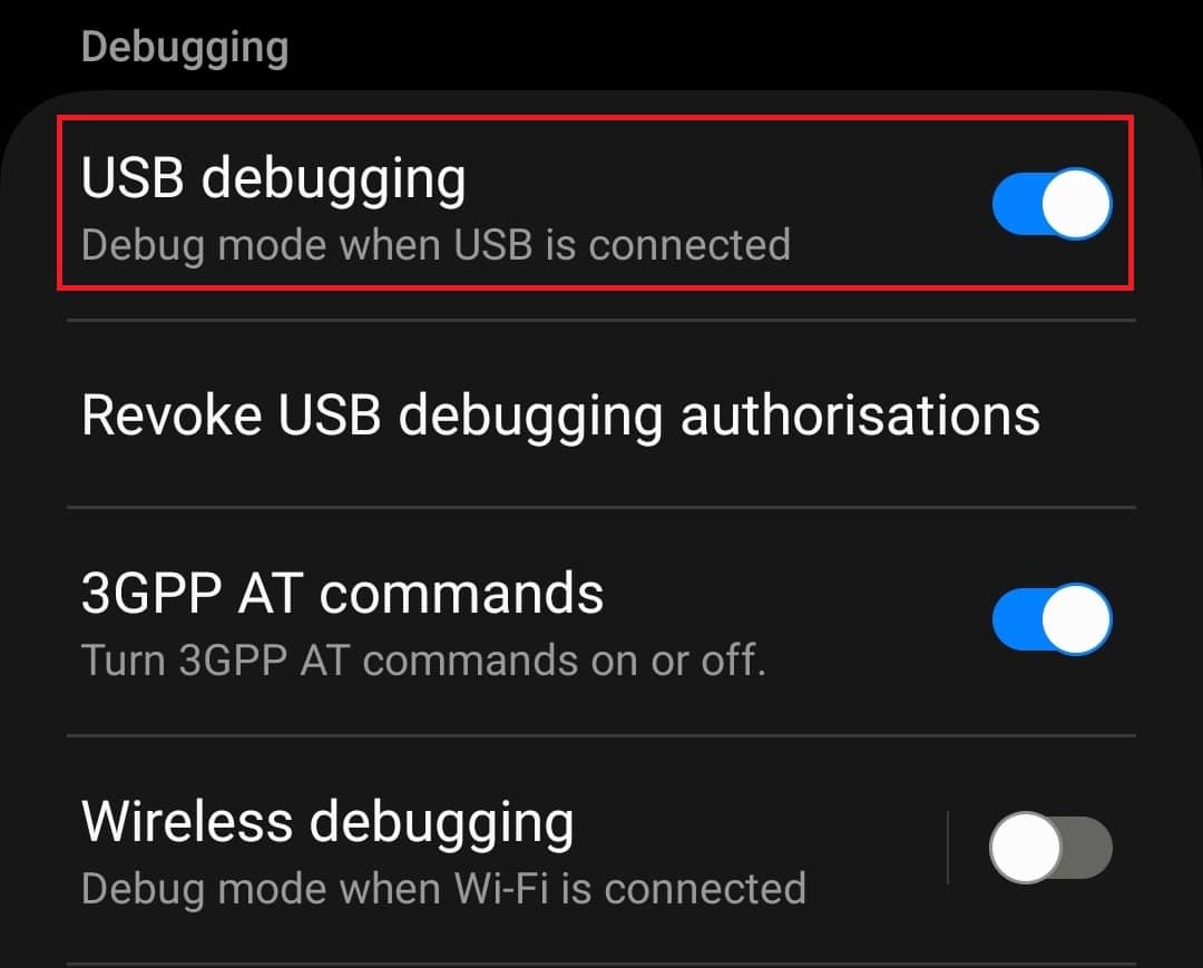 USB Debugging