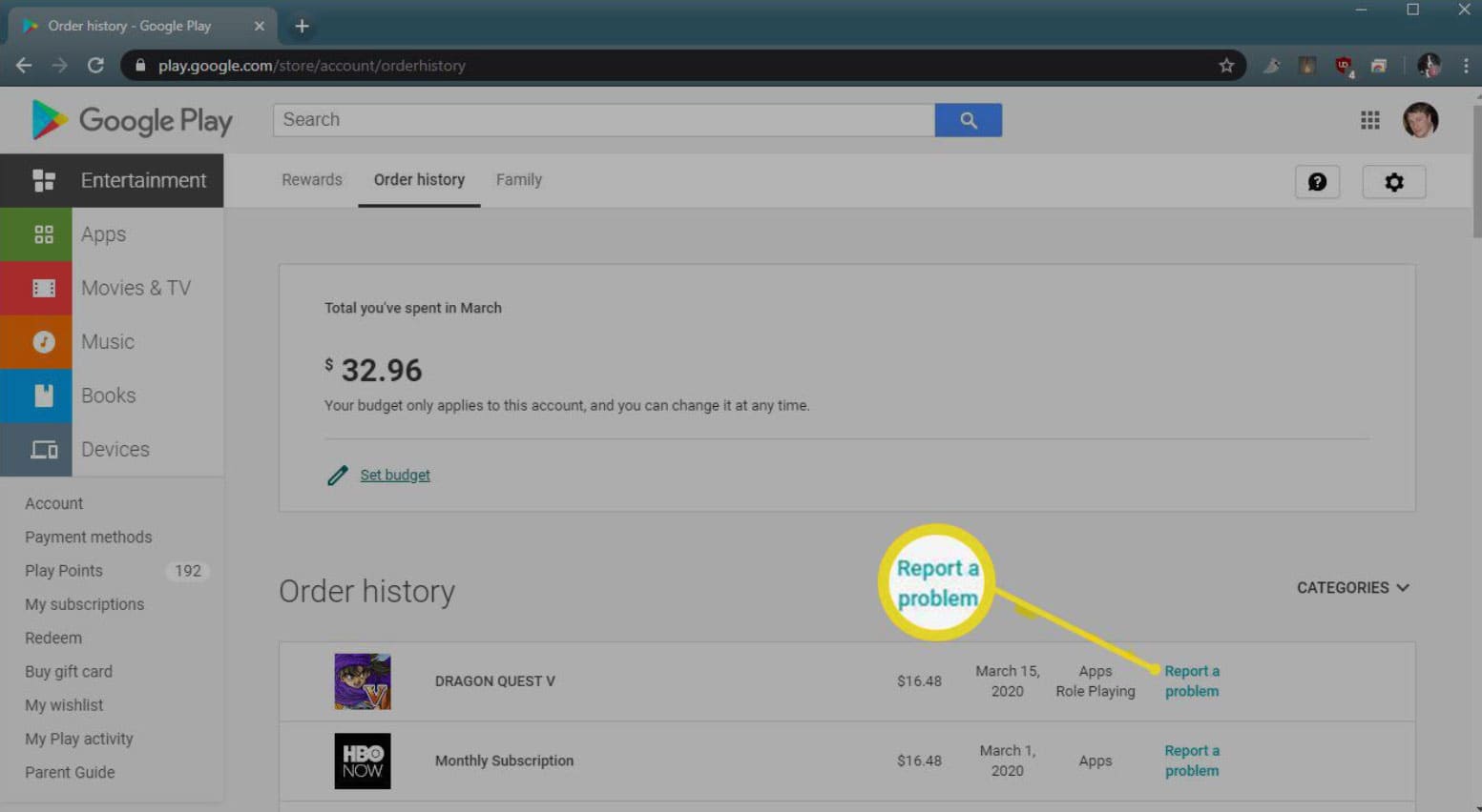 Google Play Refund for Movies, TV, & Books
