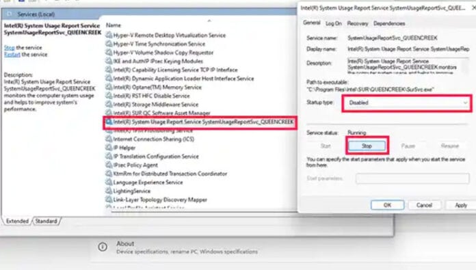 Fix: Intel System Usage Report Uses too Much CPU