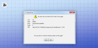 How to Fix An Error Has Occurred in the Script on This Page Error