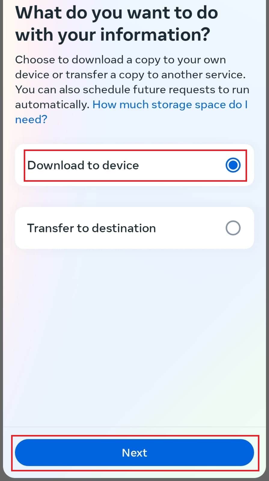 Download to Device