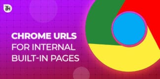 Top 50 List of Chrome URLs for Internal Built-in Pages 