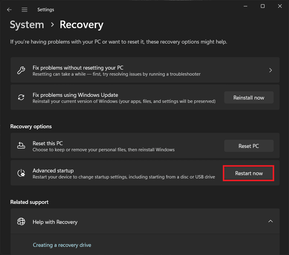 Como entrar no BIOS no Windows 11 ao reiniciar?