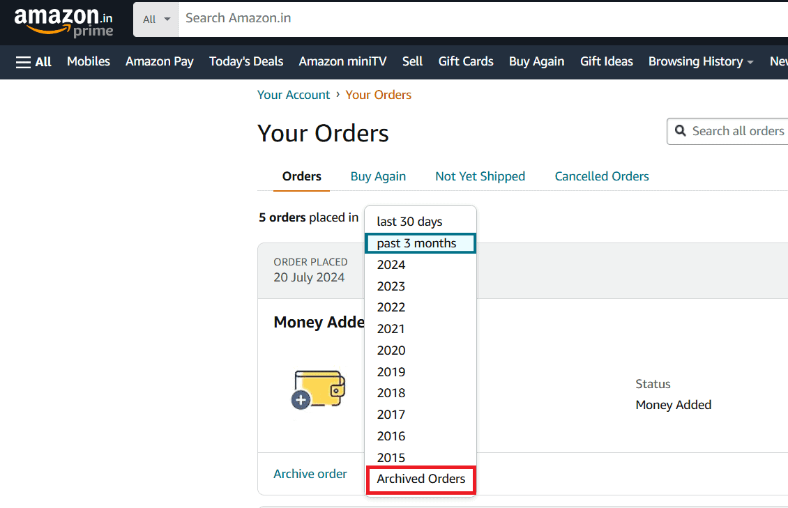 How to Archive Amazon Orders on App and Desktop?