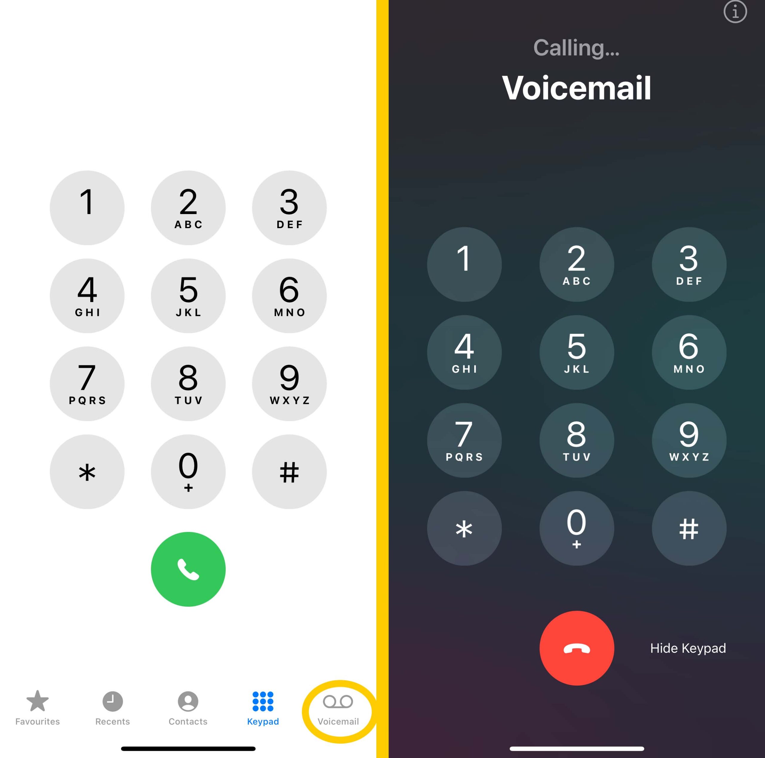 call Voicemail Manually