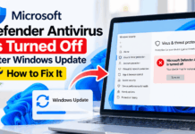Fix Microsoft Defender Antivirus Turned Off After Windows Update Fix Microsoft Defender Antivirus Turned Off After Windows Update