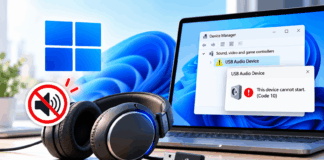 Windows 11 USB Audio Not Working After KB5124008? Fix Code 10 Windows 11 USB audio stopped working